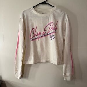 Disney Chip 'n Dale Cream and Pink Long Sleeve Tee